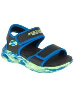 Skechers Sandały Skechers S-Lights: Sola Glow Sandal - Fusion Brights Czarny