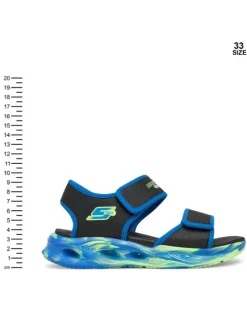 Skechers Sandały Skechers S-Lights: Sola Glow Sandal - Fusion Brights Czarny
