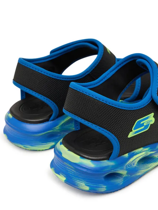 Skechers Sandały S-Lights: Sola Glow Sandal - Fusion Brights 407032L/BKBL Czarny