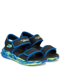 Skechers Sandały S-Lights: Sola Glow Sandal - Fusion Brights 407032L/BKBL Czarny