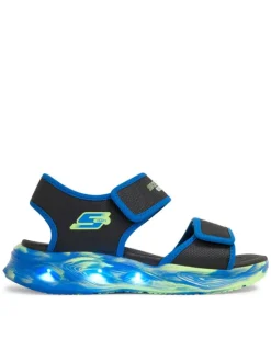 Skechers Sandały S-Lights: Sola Glow Sandal - Fusion Brights 407032L/BKBL Czarny