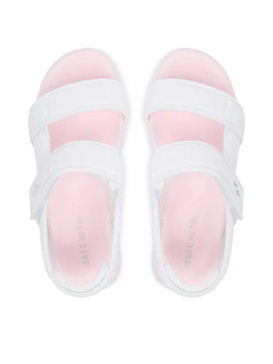 Skechers Sandały Street Uno Lite Sandal 310372L/WHT Biały