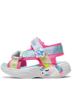 Skechers Sandały Unicorn Dreams Sandal-Majestic Bliss 302682N/PKMT Różowy