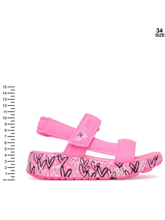 Skechers Sandały Uno Lite Sandal 314094L/HPMT Różowy