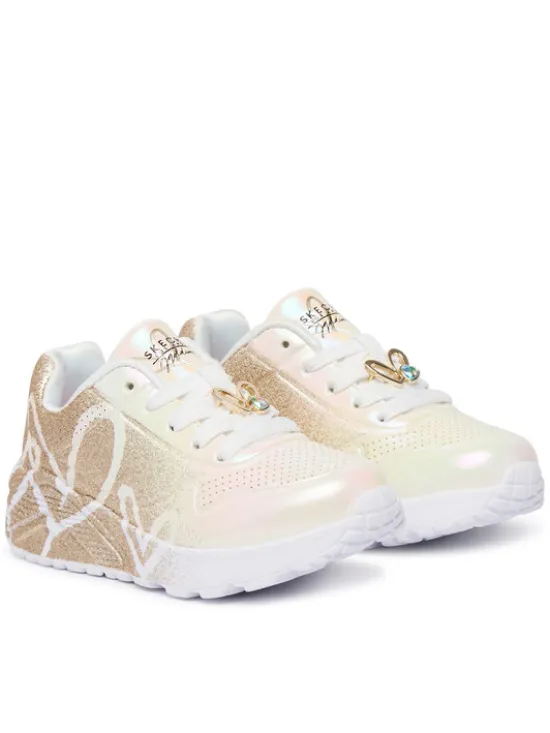Skechers Sneakersy Jgoldcrown: Uno Lite - Heartdust Forever 310814L Złoty