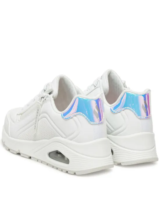 Skechers Sneakersy Uno Gen1-Zip And Stride 310554L/WHT Biały