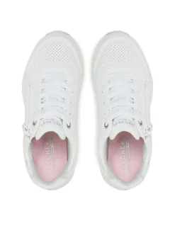 Skechers Sneakersy Uno Gen1-Zip And Stride 310554L/WHT Biały