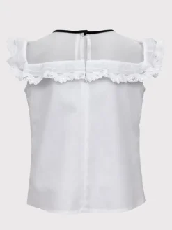 SLY Bluzka 3S-105 Biały Classic Fit