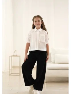 SLY Bluzka 5S-106 Biały Comfortable Fit