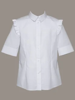SLY Bluzka 4S-104 Biały Comfortable Fit
