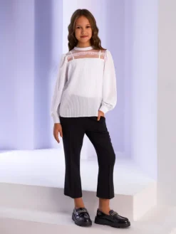 SLY Bluzka 4S-106 Biały Comfortable Fit