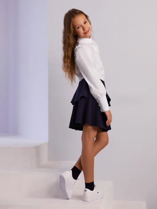 SLY Koszula 4S-101 Biały Comfortable Fit