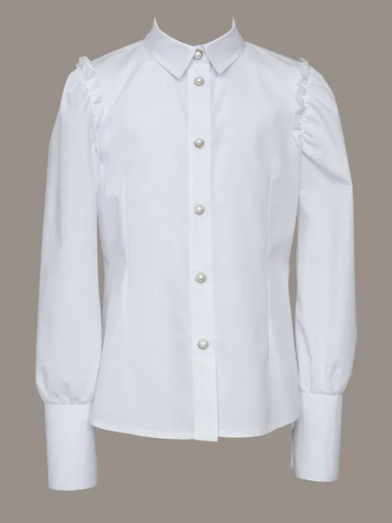 SLY Koszula 4S-101 Biały Comfortable Fit