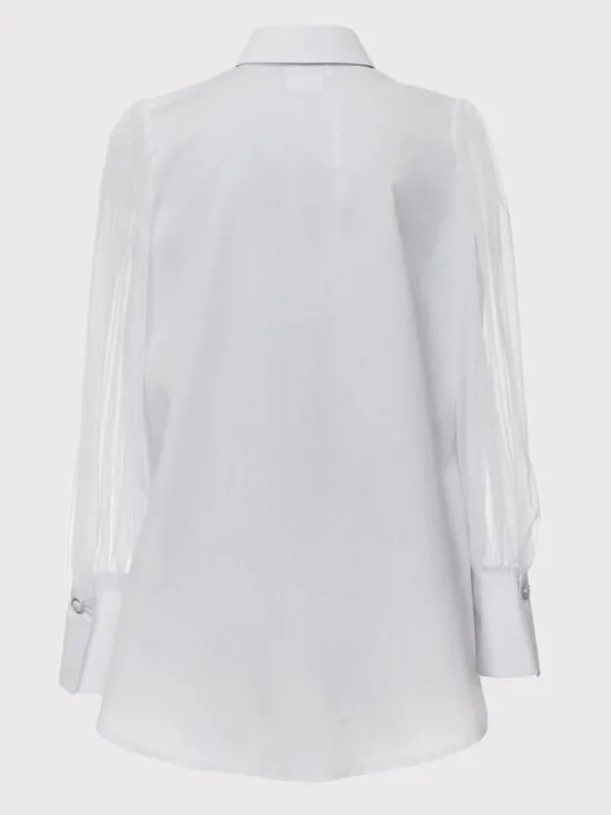 SLY Koszula 4S-119 Biały Comfortable Fit