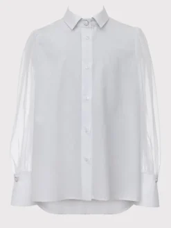 SLY Koszula 4S-119 Biały Comfortable Fit
