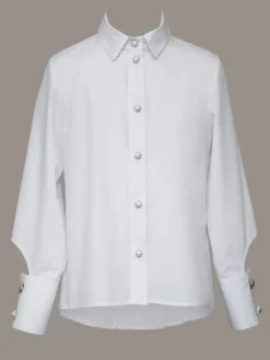 SLY Koszula 4S-109 Biały Comfortable Fit