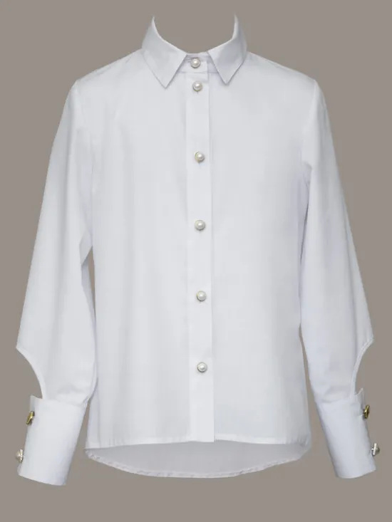 SLY Koszula 4S-109 Biały Comfortable Fit