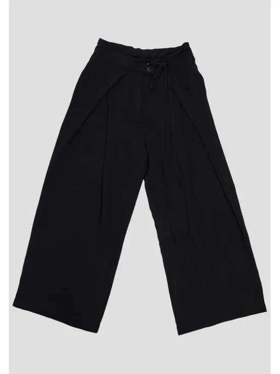 SLY Spodnie materiałowe 5S-402A Czarny Comfortable Fit