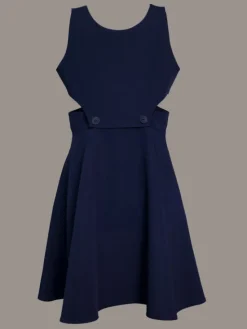 SLY Sukienka 4S-203B Granatowy Comfortable Fit
