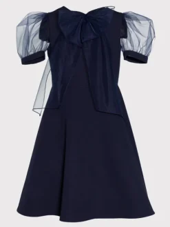 SLY Sukienka 3S-203B Granatowy Comfortable Fit