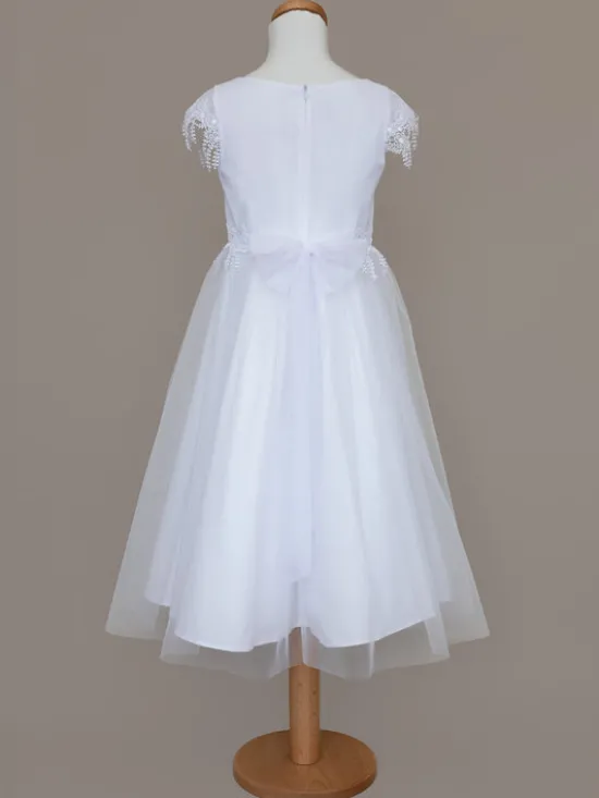 SLY Sukienka 5SM-07A Biały Comfortable Fit