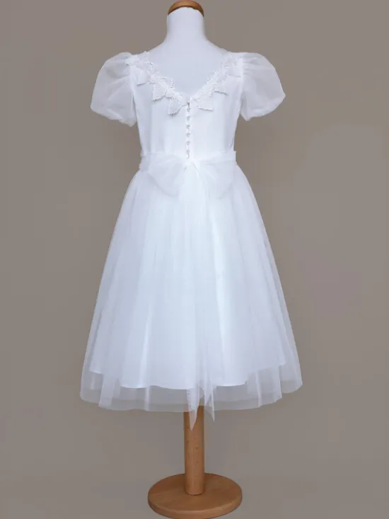 SLY Sukienka 5SM-08A Biały Comfortable Fit