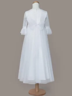 SLY Sukienka 4SM-02A Biały Comfortable Fit