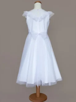 SLY Sukienka 5SM-11A Biały Comfortable Fit