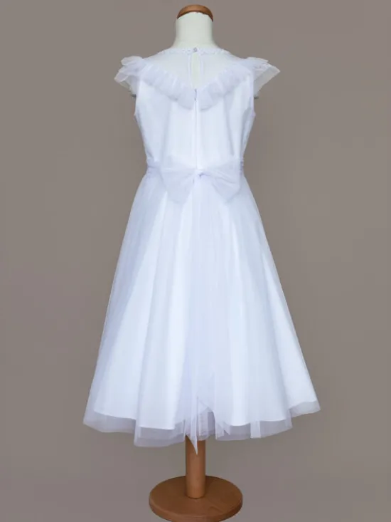 SLY Sukienka 5SM-11A Biały Comfortable Fit