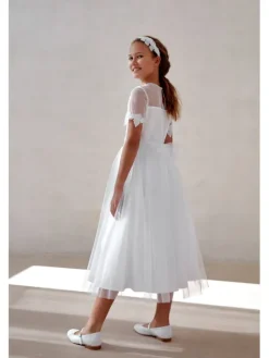 SLY Sukienka 5SM-01A Biały Comfortable Fit