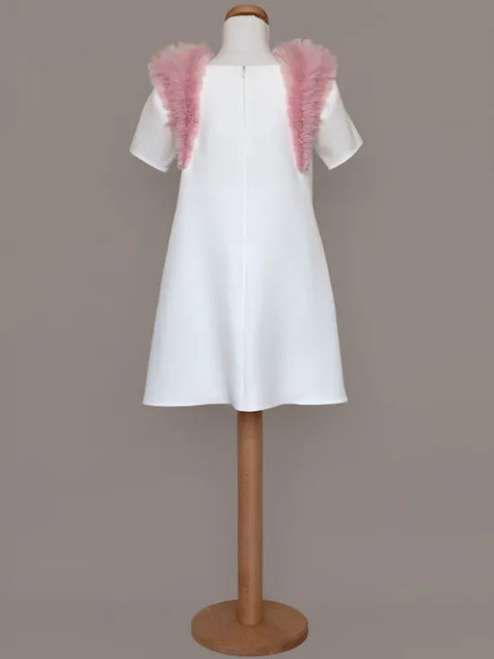 SLY Sukienka 5SM-19A Écru Comfortable Fit