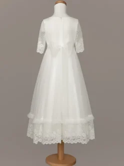 SLY Sukienka 4SM-20B Écru Comfortable Fit