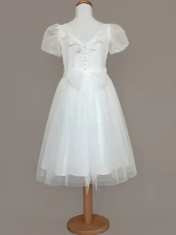 SLY Sukienka 5SM-08B Écru Comfortable Fit