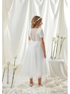SLY Sukienka 6SM-05B Écru Comfortable Fit