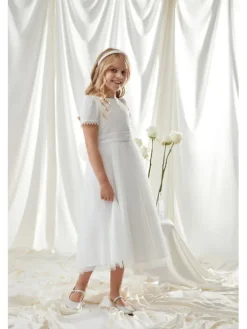 SLY Sukienka 6SM-05B Écru Comfortable Fit