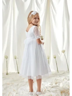 SLY Sukienka 6SM-09 Biały Comfortable Fit