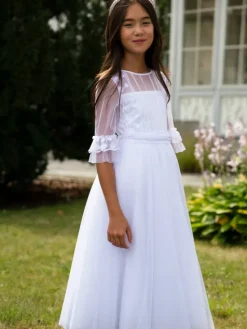 SLY Sukienka 4SM-11 Écru Comfortable Fit