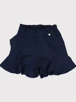 SLY Szorty materiałowe 3S-402B Granatowy Comfortable Fit