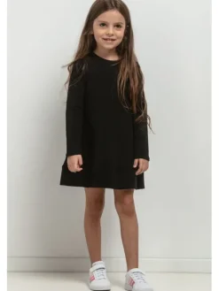 Tessita Sukienka dzianinowa SUKIENKA MMD36_7_134 Czarny Basic Fit