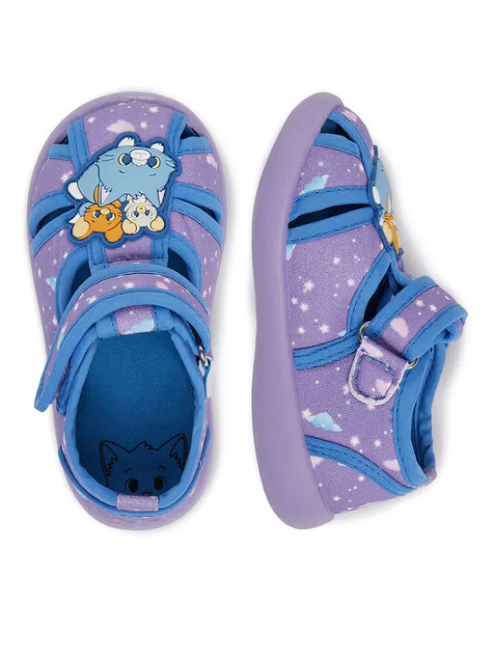 Tom & Jerry Gokko Kapcie CEO-CM-AW25-307WBGTJ Fioletowy