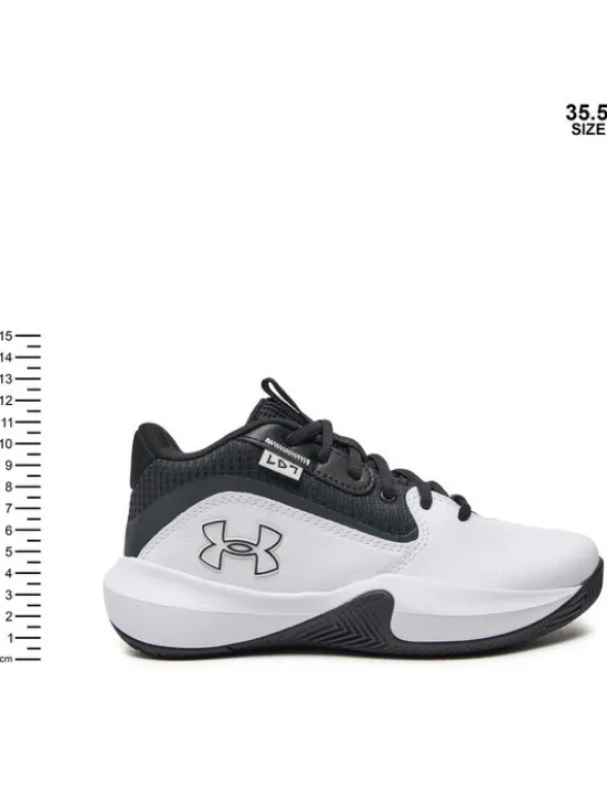 Under Armour Buty do koszykówki Grade School UA Lockdown 7 3028513 Biały