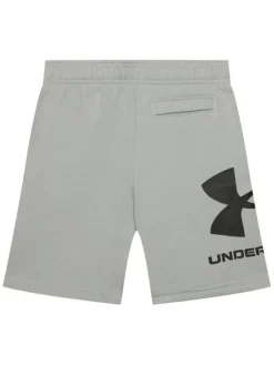 Under Armour Szorty sportowe UA RIVAL FLEECE LOGO SHORTS 1359065 Szary Regular Fit