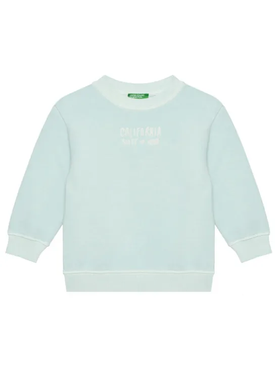United Colors Of Benetton Bluza 3WITG10J4 Niebieski Relaxed Fit