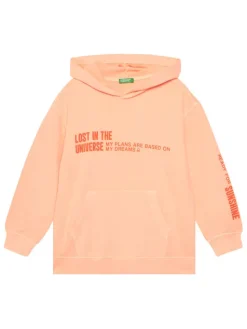 United Colors Of Benetton Bluza 3WITC204G Pomarańczowy Relaxed Fit