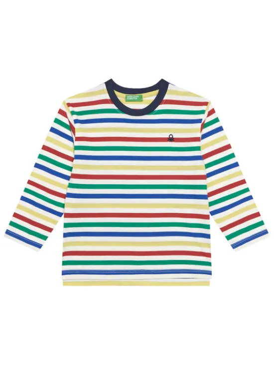 United Colors Of Benetton Bluzka 3FNLG10K9 Kolorowy Regular Fit