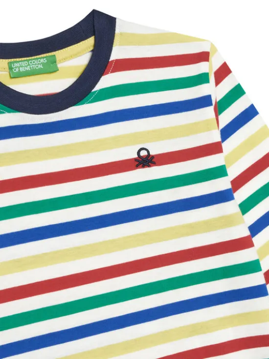 United Colors Of Benetton Bluzka 3FNLG10K9 Kolorowy Regular Fit