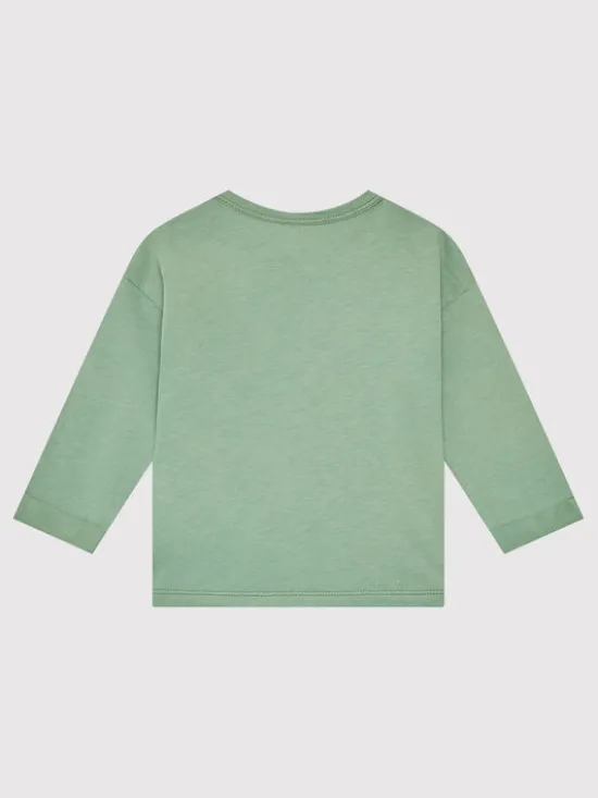 United Colors Of Benetton Bluzka 3ATNA1017 Zielony Regular Fit