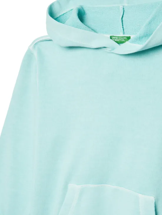United Colors Of Benetton Bluza 3WITC204G Niebieski Relaxed Fit