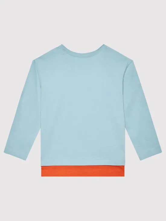 United Colors Of Benetton Bluzka 3096G104A Niebieski Regular Fit