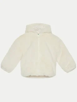 United Colors Of Benetton Futro 2A4SGN03G Écru Regular Fit